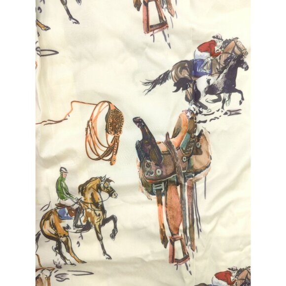 Womens 4XL Equestrian Horse Rider Button Blouse Tunic Long Sleeve Plus Size - Picture 3 of 12